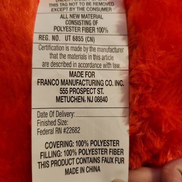 Sanrio Hello Kitty Decorative Pillow With Faux Fur & Candy Bow Design 14x14" Red - Picture 7 of 7